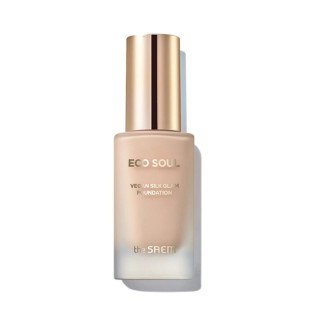 Тональна основа веганська The Saem Eco Soul Vegan Silk Glam Foundation 23 Natural Beige 30 ml